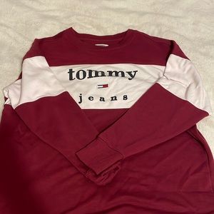 Tommy Hilfiger Sweater Maroon and White